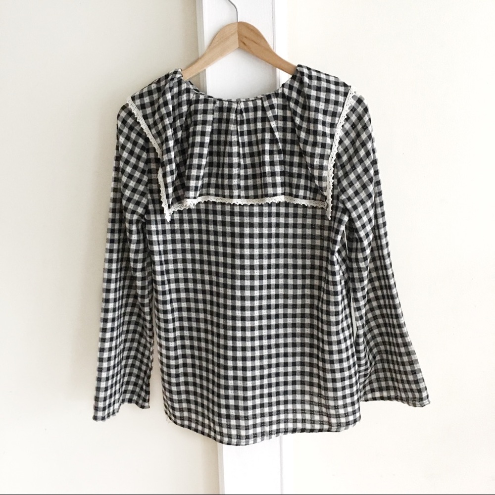 Gingham Ruffle Top - Picture 4 of 4